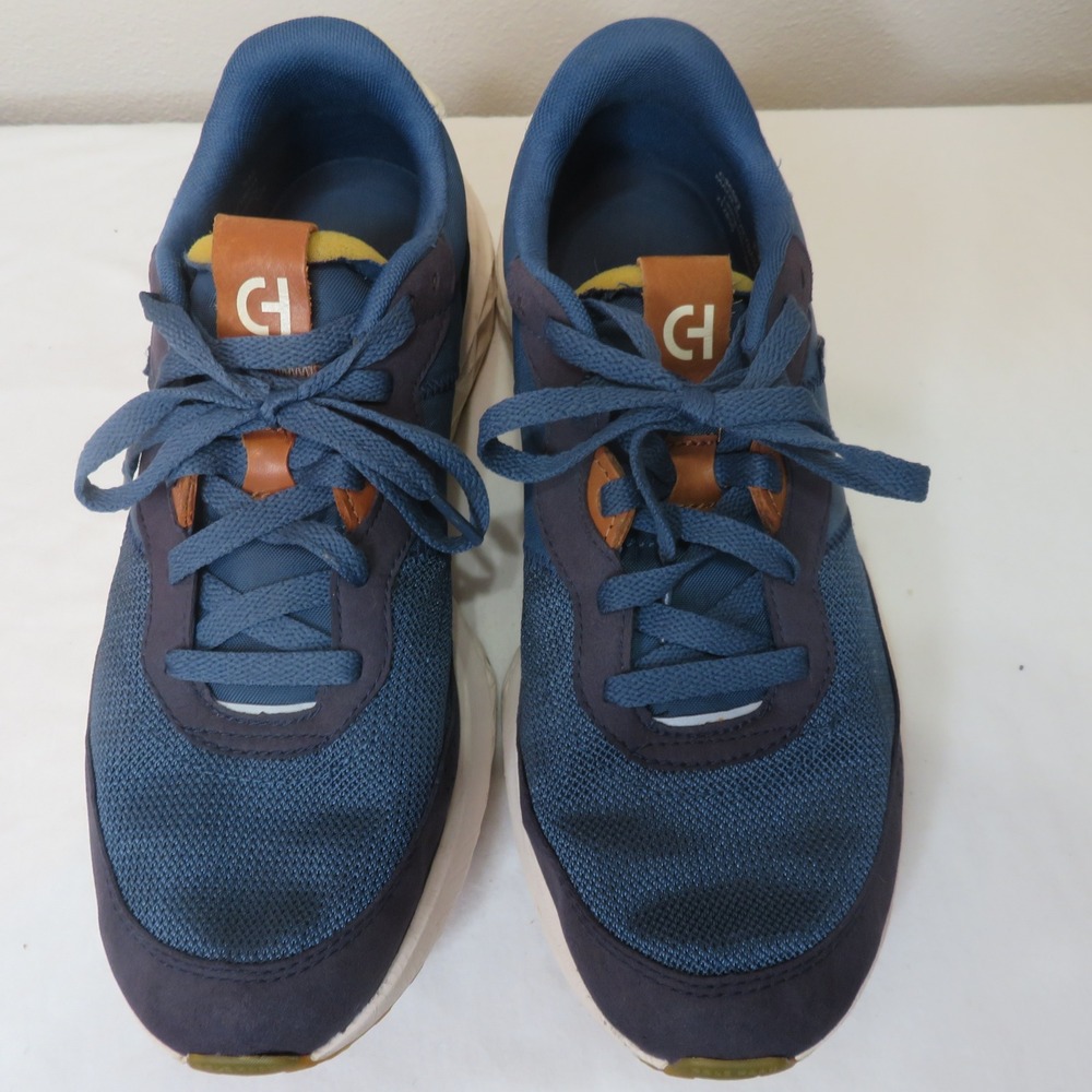 Cole Haan Grand 360 Mens Blue Brown Mesh Athletic Running Sneakers Shoes
